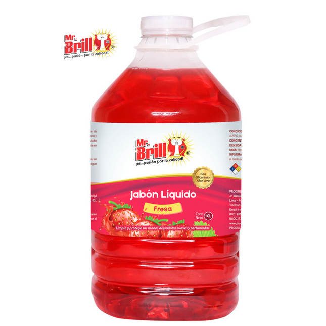 Jabón Liquido Fresa - Mr Brillo Peru