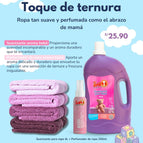 Suavizante para ropa bebe 4L + Perfumador para ropa bebe 250 ml